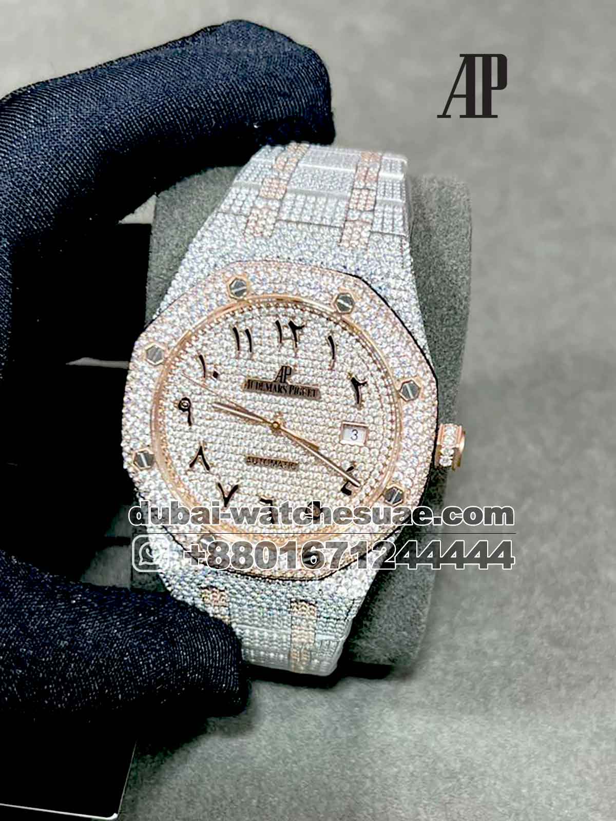 Fully iced out audemars piguet sale