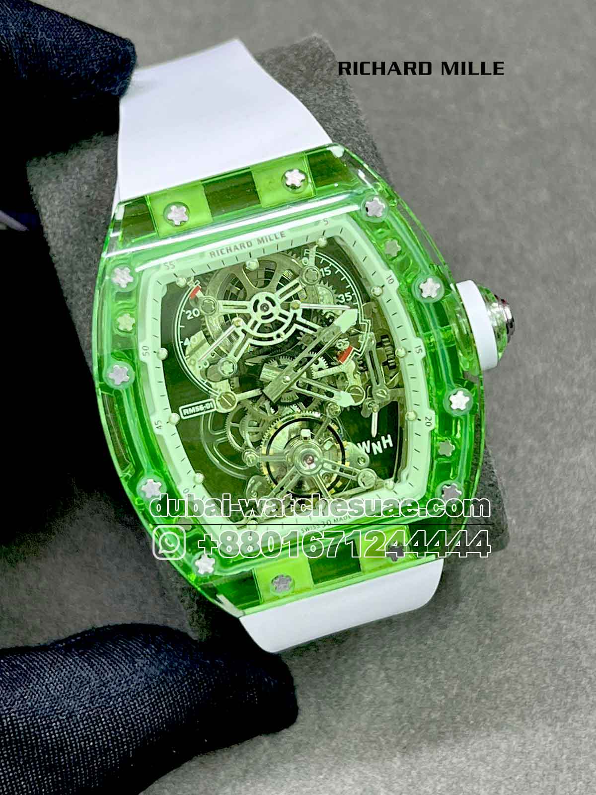 The Richard Mille RM 56 02 Tourbillon Green Sapphire Replica