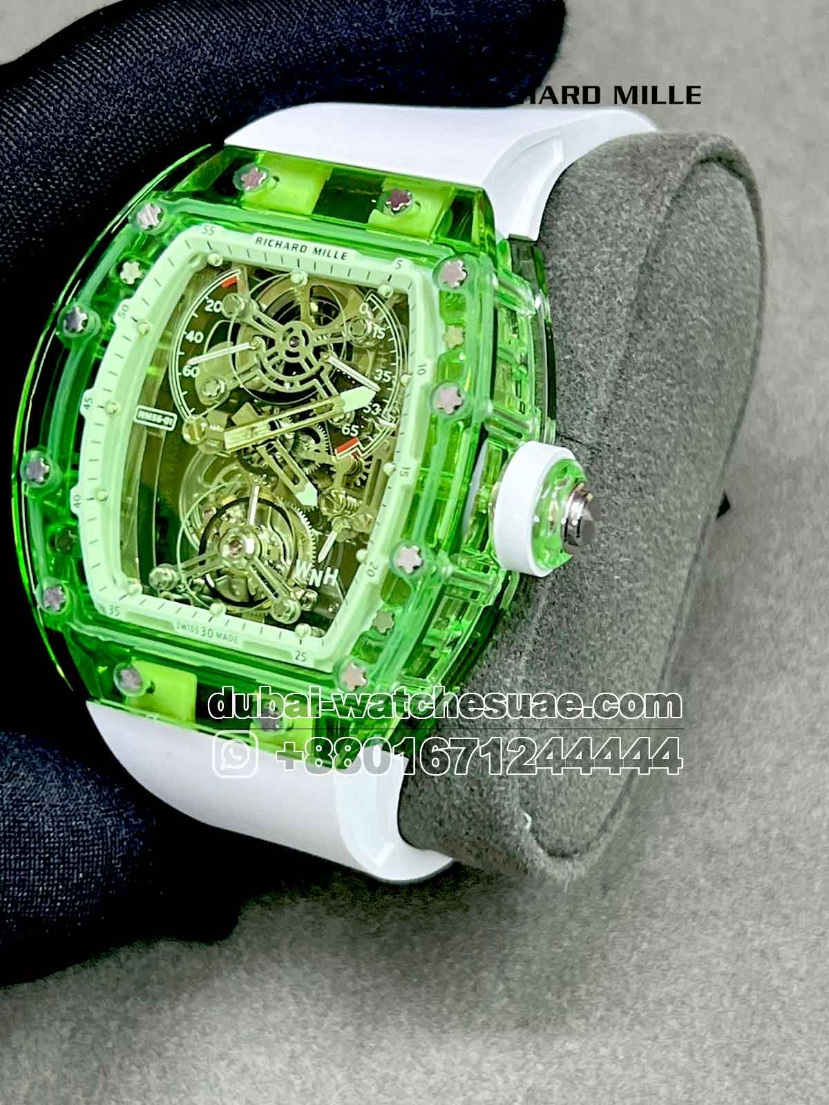 The Richard Mille RM 56 02 Tourbillon Green Sapphire Replica