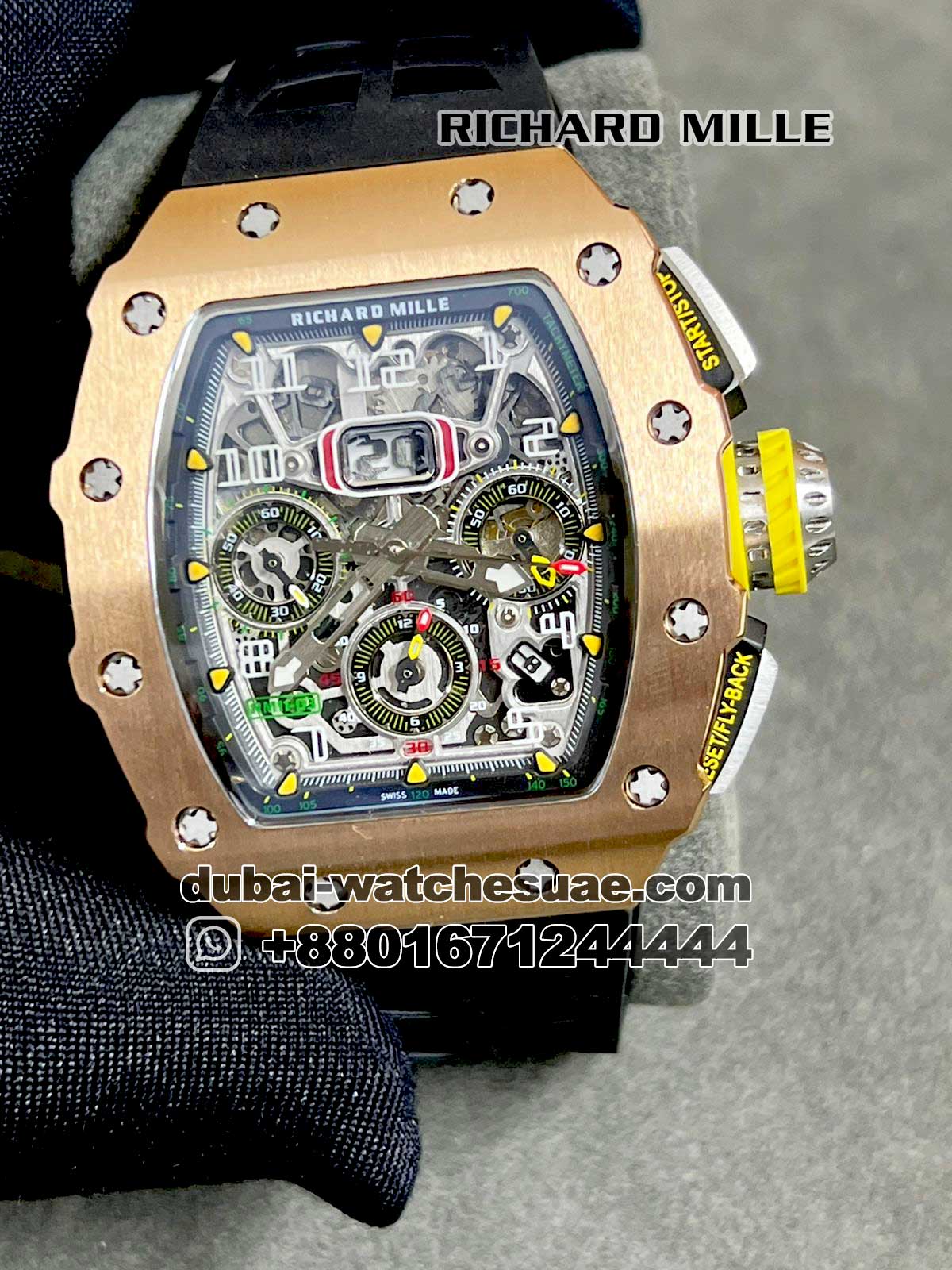 Richard Mille RM 11 03 Black Replica Watches In Qatar