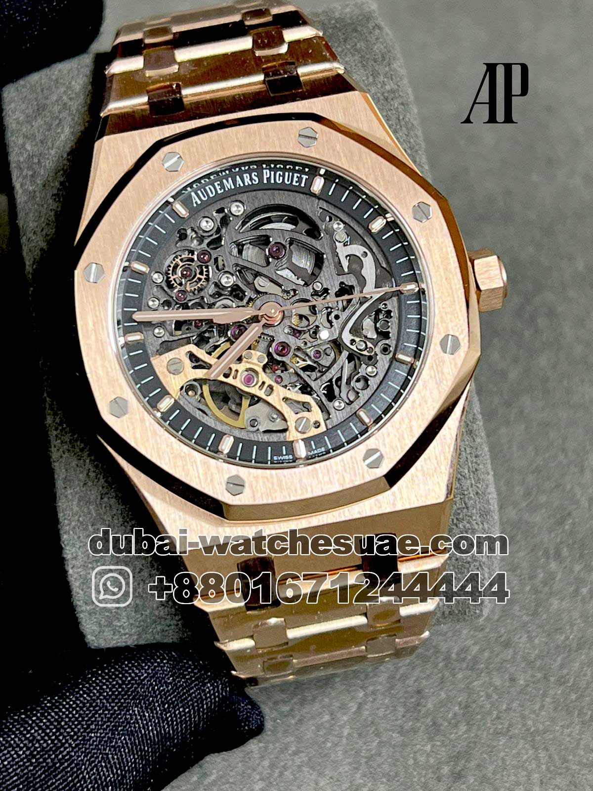 Audemars piguet royal discount oak skeleton rose gold