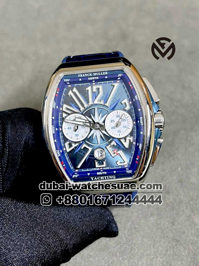 Franck Muller Vanguard Blue Replica Watches In Qatar